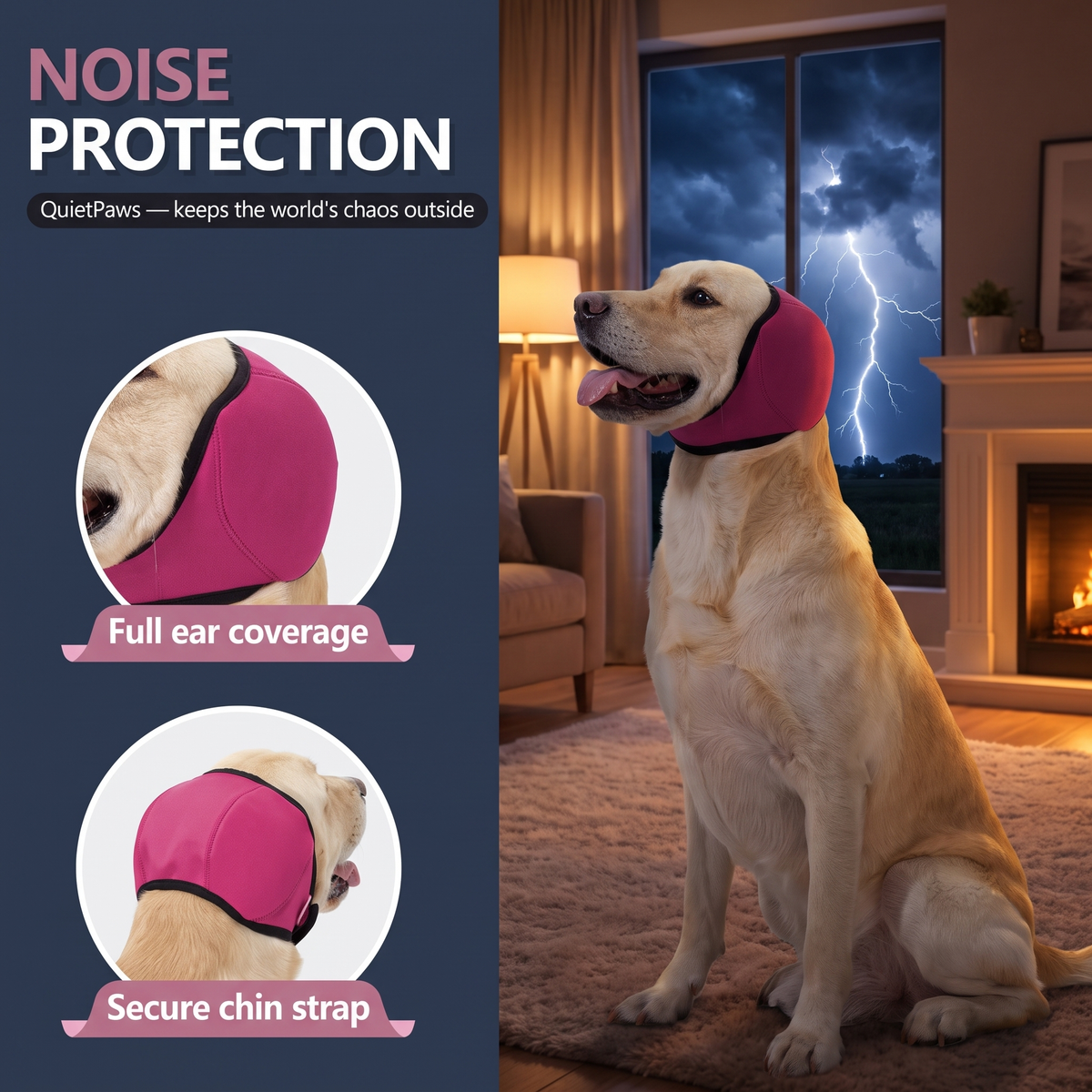Noise-Blocking Ear Protection for Dogs & Cats